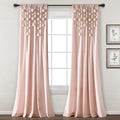 Lush Decor Boho Pom Pom Tassel Linen Textured Window Curtain Panel, Single 52" by LushDecor