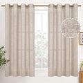 YoungsTex Natural Linen Curtains 45 Inch Length by YoungsTex