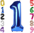 40 Inch Navy Blue Number 1 Balloon, 1st Blue Birthday Party Decorations | 40 by Hadoife