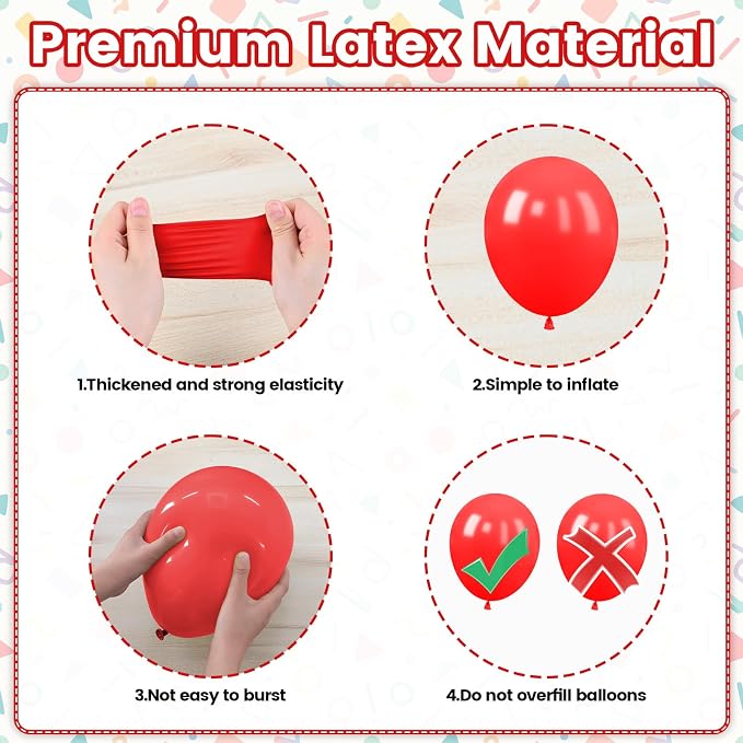 Red Blue Green Black Balloons - Image 3