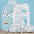 PartyWoo Clear Balloons 155pcs Different Sizes of 18 12 10 5 Inch Transparent by PartyWoo