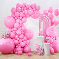 PartyWoo Pink Balloons 127pcs Different Sizes of 36 18 12 10 5 Inch Matte Pink by PartyWoo