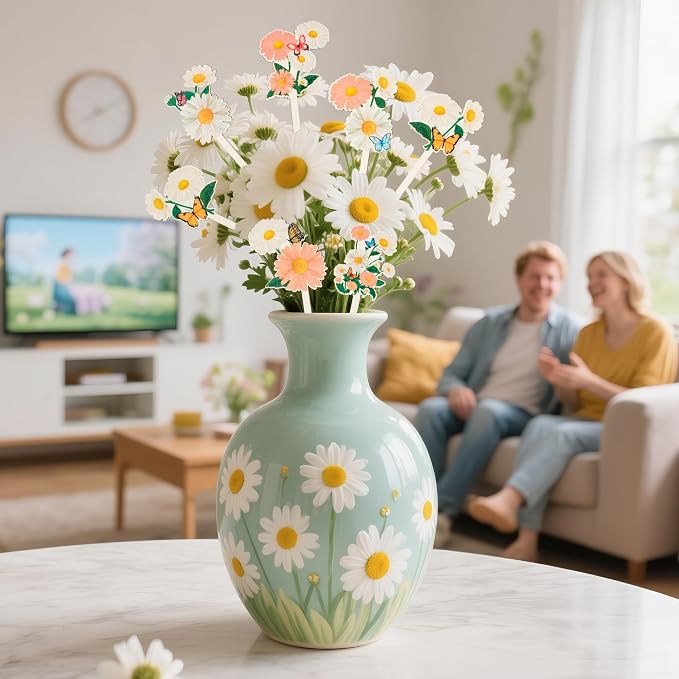 TICIAGA Daisy Flower with Butterfly Decorative Picks - Image 4