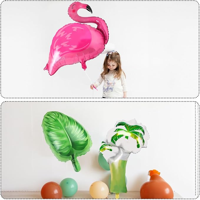 Tropical Balloon Hawaiian Balloons Party Decorations Flamingo Pineapple Coconut - Image 4