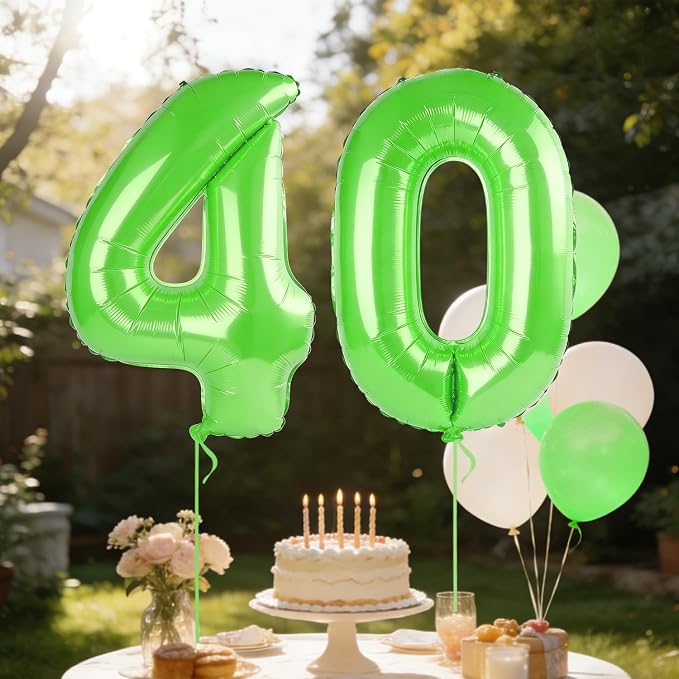40 Inch Number 40 Balloons for 40th Birthday Party Decorations, 0-100 Fruit - Image 3