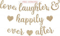Pre-Strung Love Laughter & Happily Ever After Banner by PerfectOccasion