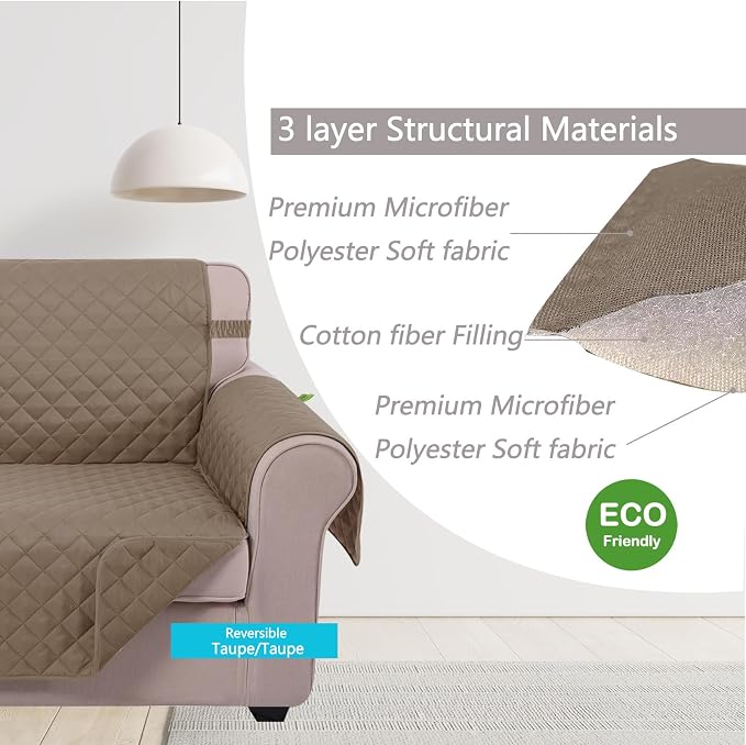 U-NICE HOME Reversible Sofa Cover Couch Cover - Image 5