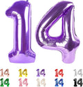 14 Balloon Numbers 40Inch for 14th Year Old Birthday Decorations, Inflation by Mluchee