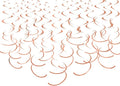 Rose Gold Hanging Swirl Decorations Plastic Streamers Foil Swirls Ceiling by MISU