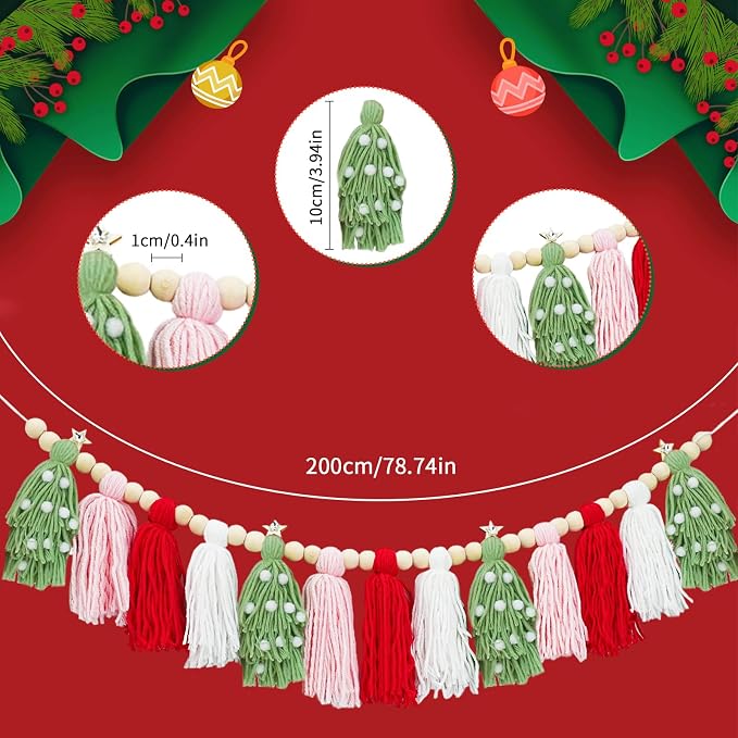Boho Tassel Christmas Garland - Image 3