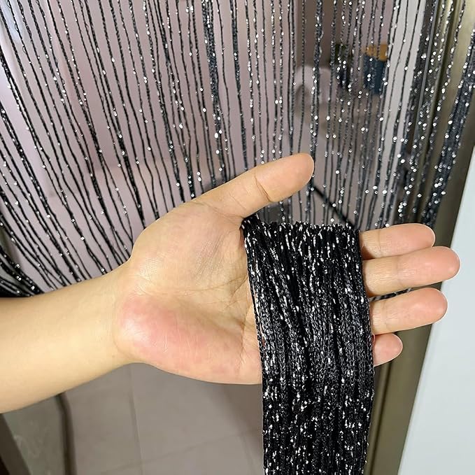 Home Decor Sequin Curtain for Doorway, Door String Curtains, 39x79 inch Hanging - Image 4