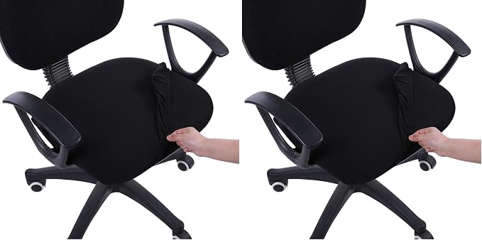 Smiry Stretch Jacquard Office Computer Chair Seat Covers, Removable Washable by Smiry