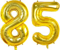 Number 85 Balloons for 85th Birthday Party Decorations, 0-100 Large Gold Helium by Joycard