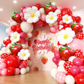 Strawberry Balloon Arch Kit 188Pcs by PTGOLUO