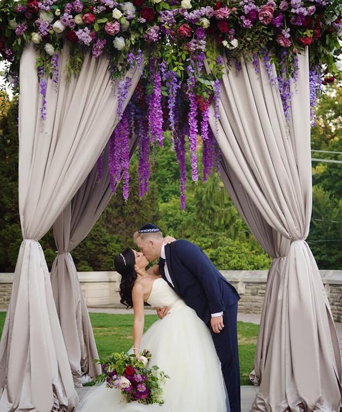 Wisteria Hanging Flowers 24 Pack Artificial Flowers Fake Wisteria Vine Rattan - Image 4