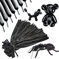 260 Long Balloons 100 Pack Black Twisting Animal Balloons Thickening Latex by ASIYUHY