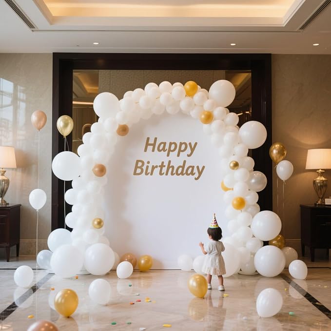 White Balloons Birthday Decorations 30 Pack 18 inch Round Wedding Ballons - Image 5