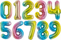 TONIFUL Number Balloon 16 Inch 10 Pcs Colorful 0-9 Birthday Number Balloons | by TONIFUL