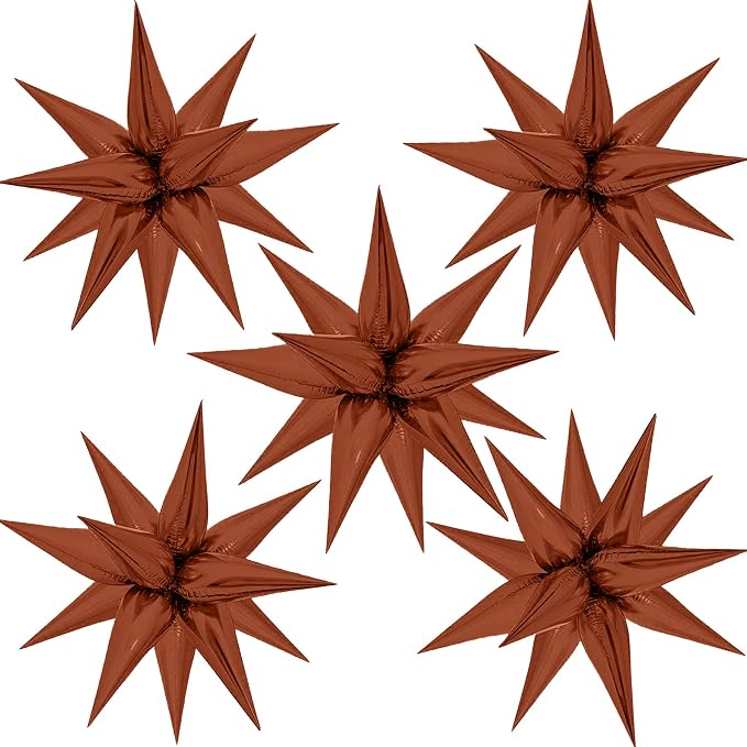 ZAKVOOR 60 Pcs Star Balloons 12 Spike Foil Explosion Party Decoration Balloons by ZAKVOOR