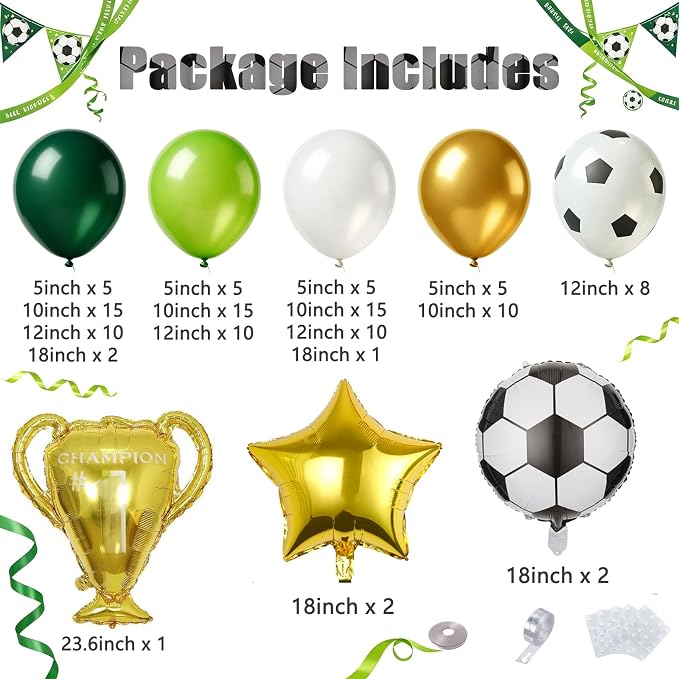 Soccer Balloon Garland Arch Kit - Image 2