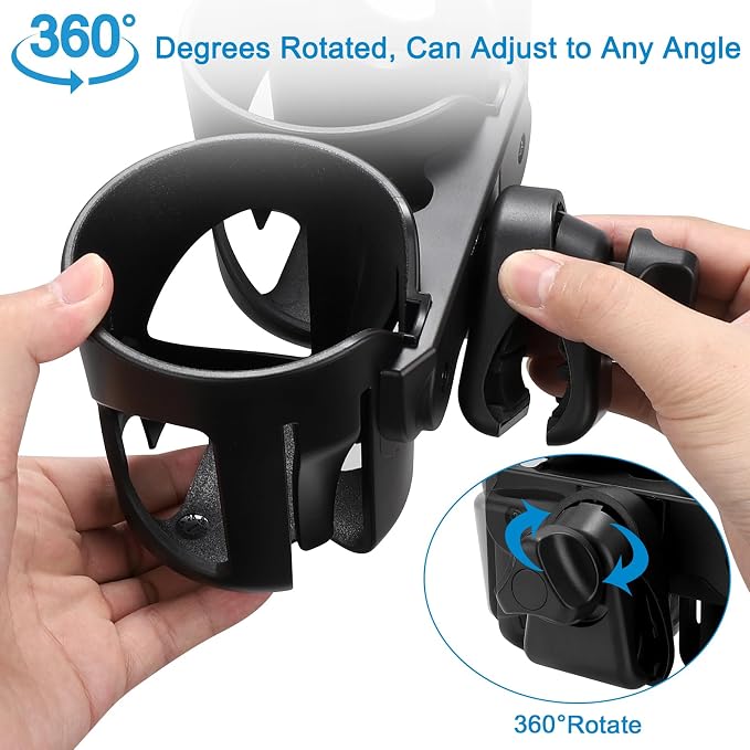Accmor Stroller Cup Holder, Walker Wheelchair Bike Drinks Holder | Universal - Image 6