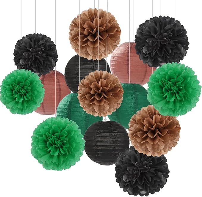 Football Party-Decorations Paper-Flowers by Hugfond