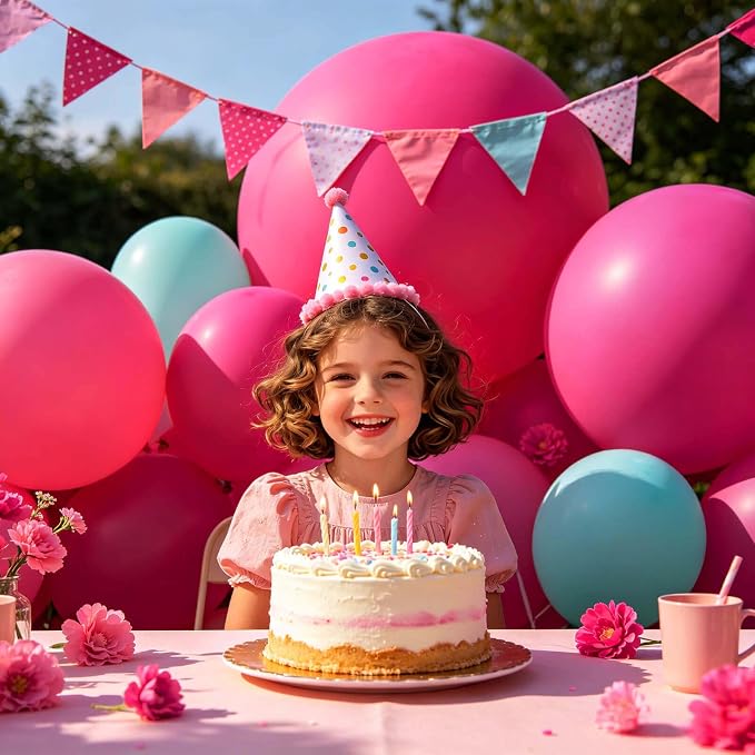 18 Inch Hot Pink Balloons 12 Pack Big Magenta Fuchsia Balloons Thick Latex Hot - Image 6