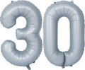 40 In Matte gray Number Balloon Helium Foil Mylar Birthday Balloon Digit 30 | by Exquisitehighqualitypartydecorationstomeetyoureveryneed%EF%BC%81