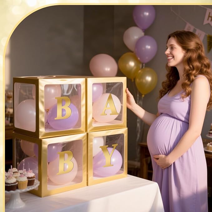 Ledido Baby Boxes with Letters for Baby Shower Decorations - Image 2