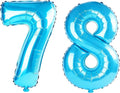 40 Inch Number 78 Balloons for 78th Birthday Party Decorations, 0-100 Jewelry by FOBELEC