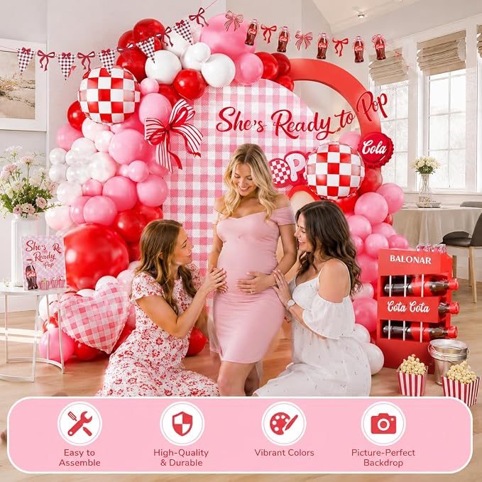 She's Ready to Pop Balloon Arch Kit, Soda Pop - Image 4