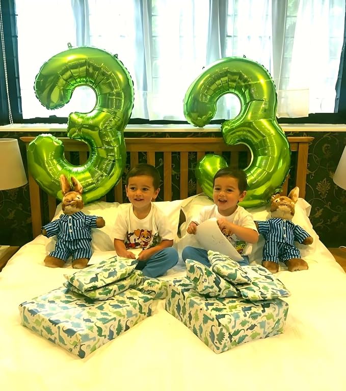 Light Green Number 3 Balloon 40 inch, Birthday Party Balloons Decorations | - Image 4