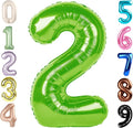 2 Balloon Numbers, 40In Green Balloons by Mluchee