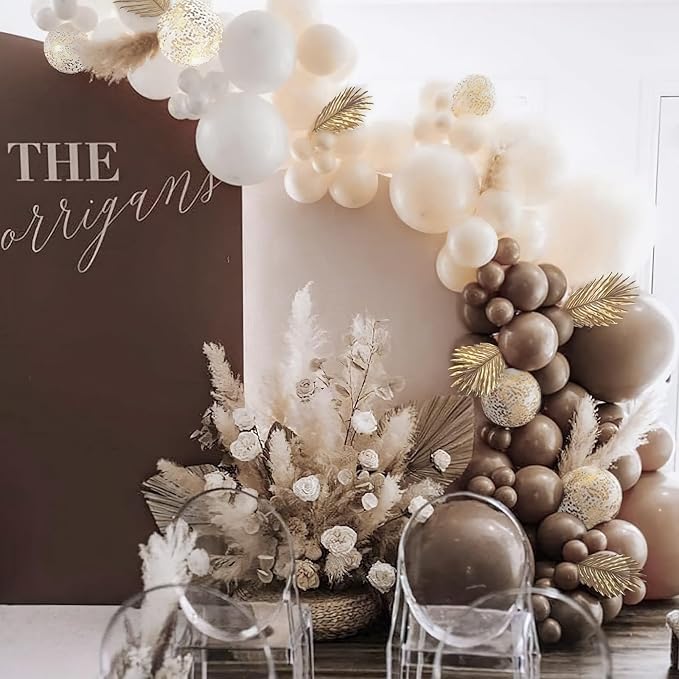 PartyWoo Dark Brown Balloons 100pcs Boho Coffee Neutral Fall Color | 12 Inch - Image 7