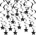 BEISHIDA Black Stars Hanging Swirls Bachelorette Graduation Hanging Ornament by Beishida