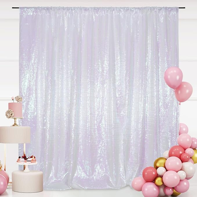 SquarePie 6x6ft Iridescent Sequin Backdrop, High Density Non-Transparent - Image 9