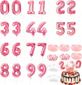 Gejoy 36 Pack 5 Inch Mini Number Balloon Foil Cake Topper Number Avoid Violent by Gejoy