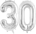 30 Number Balloons Large Foil Number Balloon Big 40 Inch by TOTAFAM