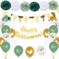 Retirement Party Decorations, Paper Pom Poms, Balloons by Unknown