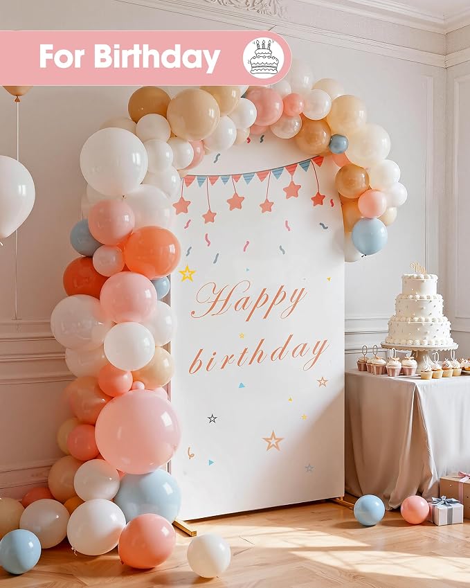 Pureegg Arch Backdrop Stand and Cover Set, 7.2 ft, Celebrations, Easy Assembly - Image 7