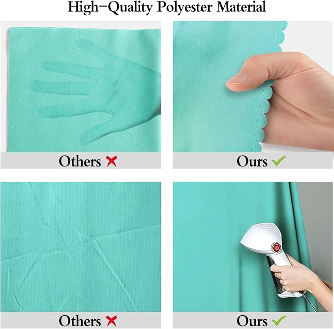 Turquoise Photography Backdrop for Photoshoot, Fabric 10x10ft | Polyester - Image 6