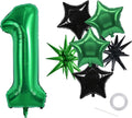 TONIFUL 1st Birthday Balloons Kit 40 Inch Dark Green Large Number 1 Balloon | by TONIFUL