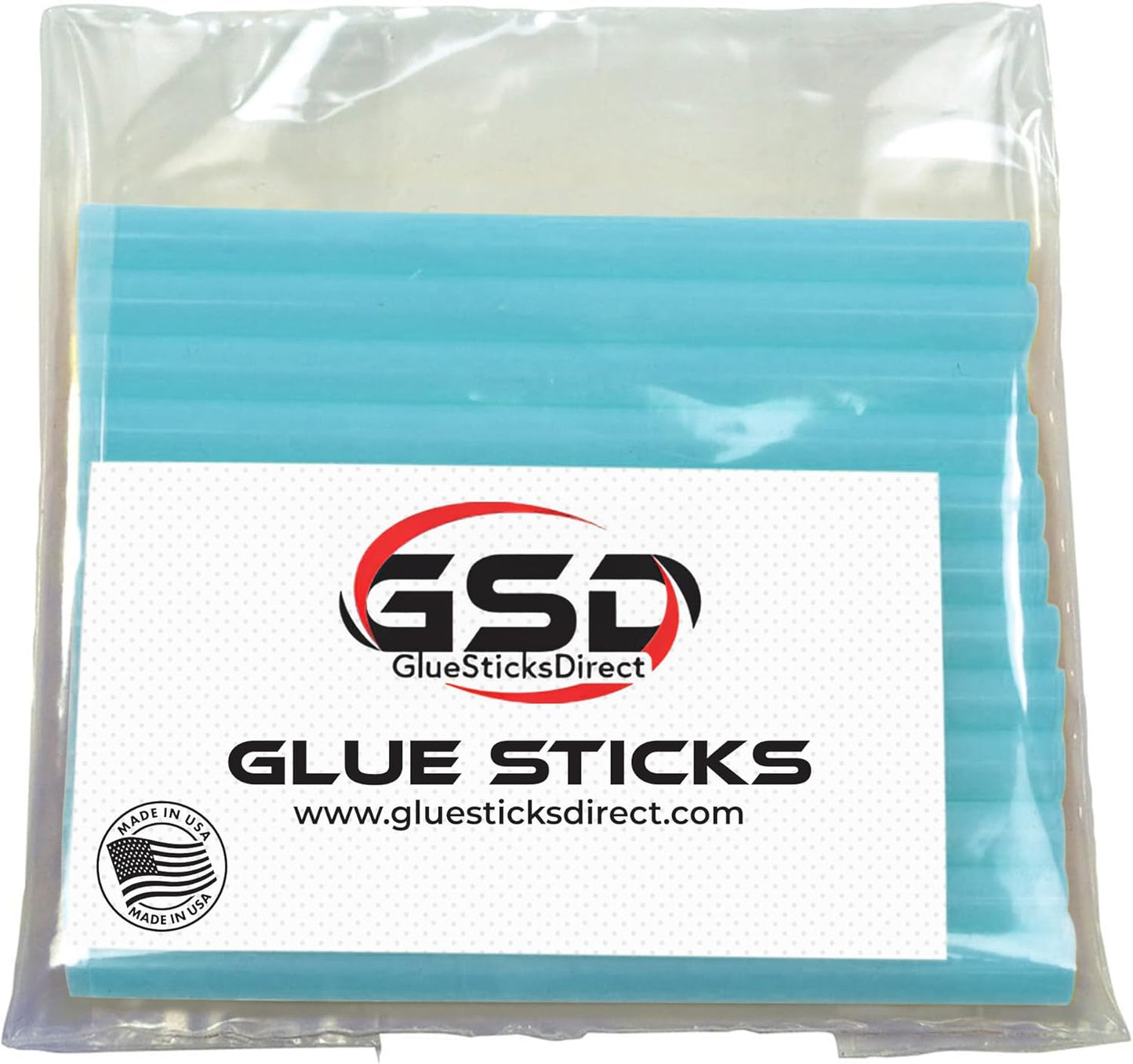 Mini Size Hot Melt Glue Sticks for Glue Gun - Bulk 4in Turquoise Glue Sticks - Great for Art Craft Repairs & Compatible w/Most Glue Guns - 5/16" X 4" (24 Sticks) - Made in USA