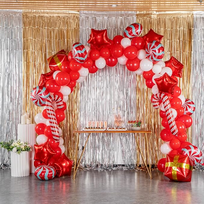 Restaurantware-Balloonify Christmas Balloon Arch Kit, 1 Holiday Decoration Kit - Image 3