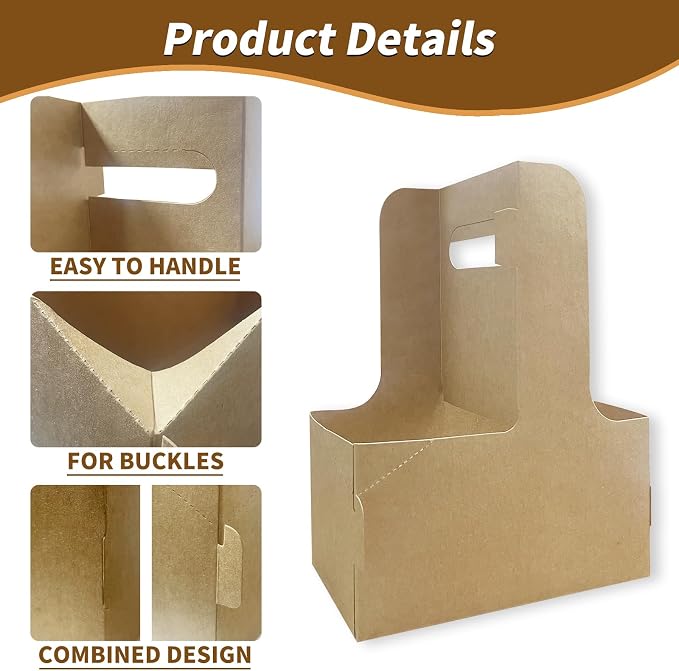 50 Pcs Coffee Drink Carrier - Image 6