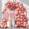 Awenztech 122pcs Dusty Pink Latex Balloons in 18 12 10 5 inches | Boho by Awenztech