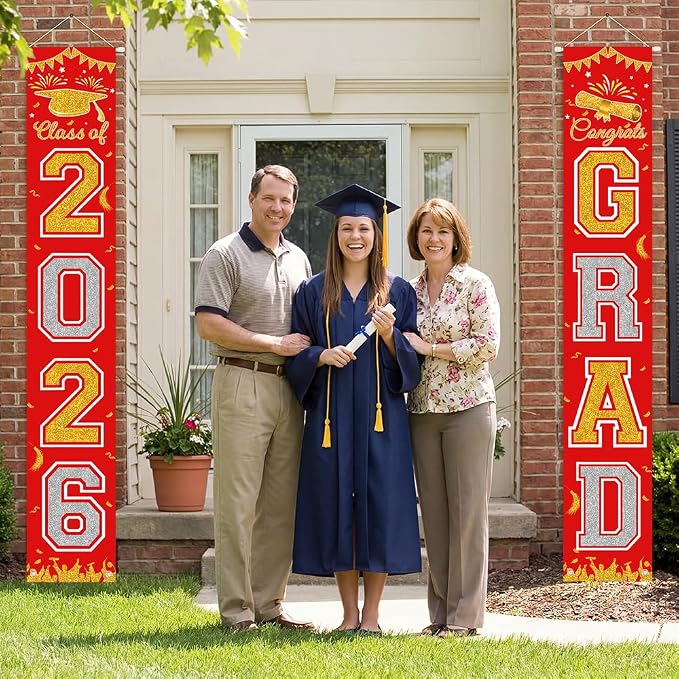Graduation Banner 2026, Class of 2026 Banner, Indoor Outdoor Graduation Party - Image 3