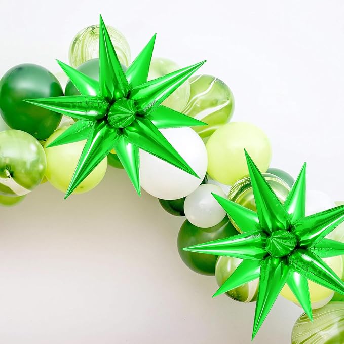 72 Pcs Star Balloons Foil Explosion Balloons Magic 12 Point Star Cone Balloon - Image 5