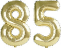 40 Inch Number 85 Balloons for 85th Birthday Party Decorations, 0-100 Champagne by FOBELEC