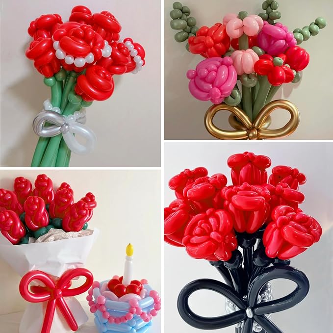 100Pcs Red 260 Balloons, Long Balloon - Image 5